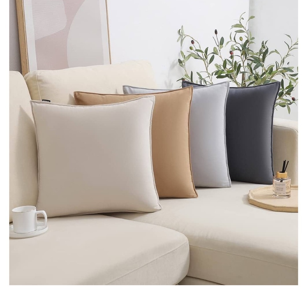 Set of Four Decorative Throw Pillows